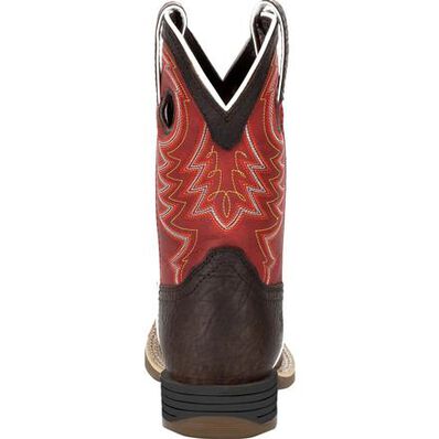 Durango Kid’s Dark Chestnut and Crimson Western Boot