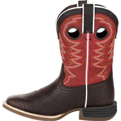 Durango Kid’s Dark Chestnut and Crimson Western Boot