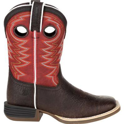 Durango Kid’s Dark Chestnut and Crimson Western Boot