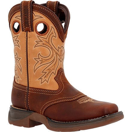 LIL’ REBEL™ BY DURANGO® LITTLE KIDS’ BROWN TAN WESTERN BOOT DBT0240C