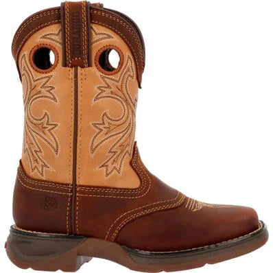 LIL’ REBEL™ BY DURANGO® LITTLE KIDS’ BROWN TAN WESTERN BOOT DBT0240C