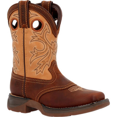 LIL’ REBEL™ BY DURANGO® LITTLE KIDS’ BROWN TAN WESTERN BOOT DBT0240C