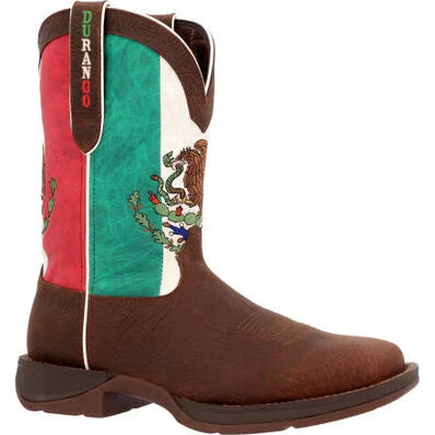 Durango Men’s Steel Toe Mexico Flag Western Boot