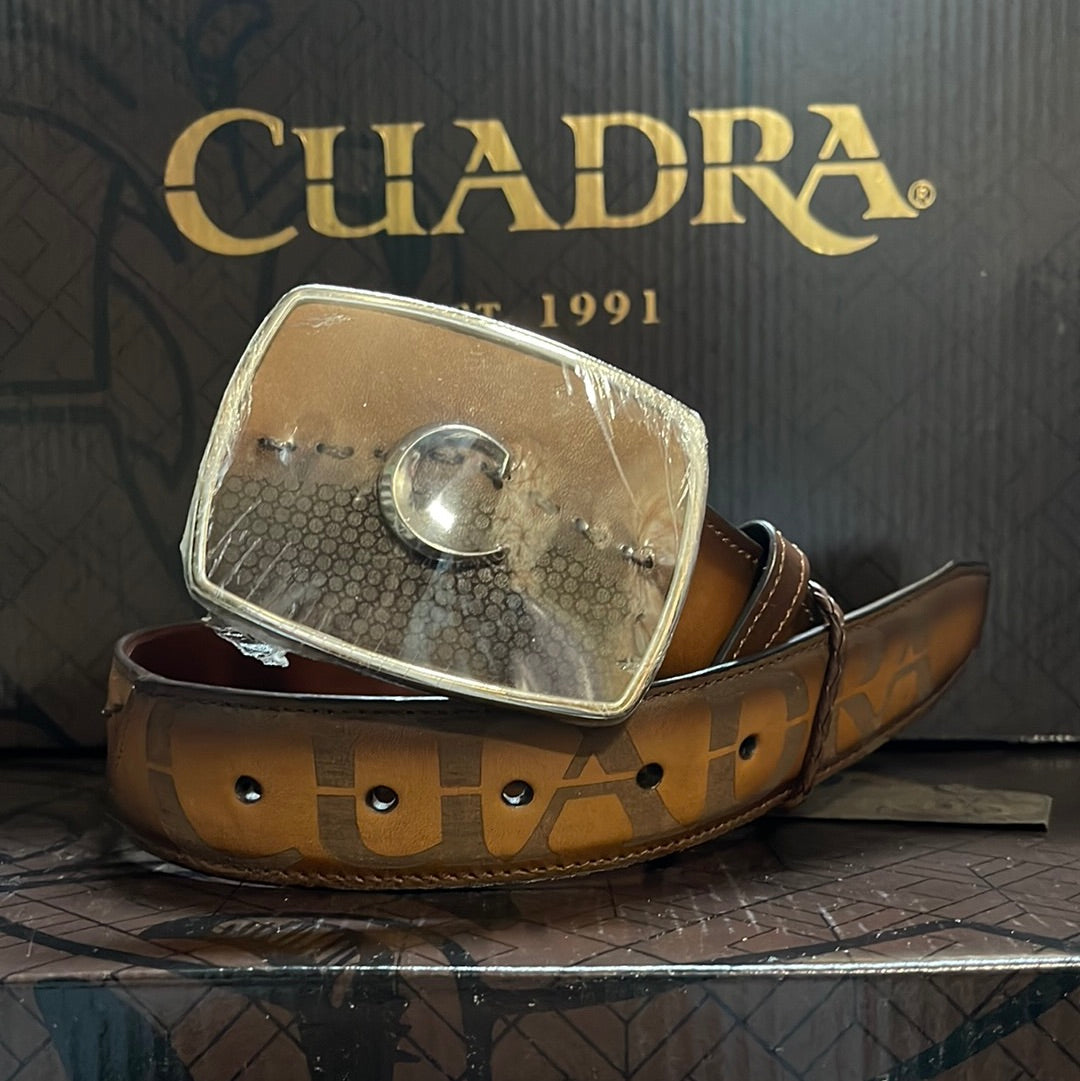 CUADRA MENS BELT HONEY & WOVEN