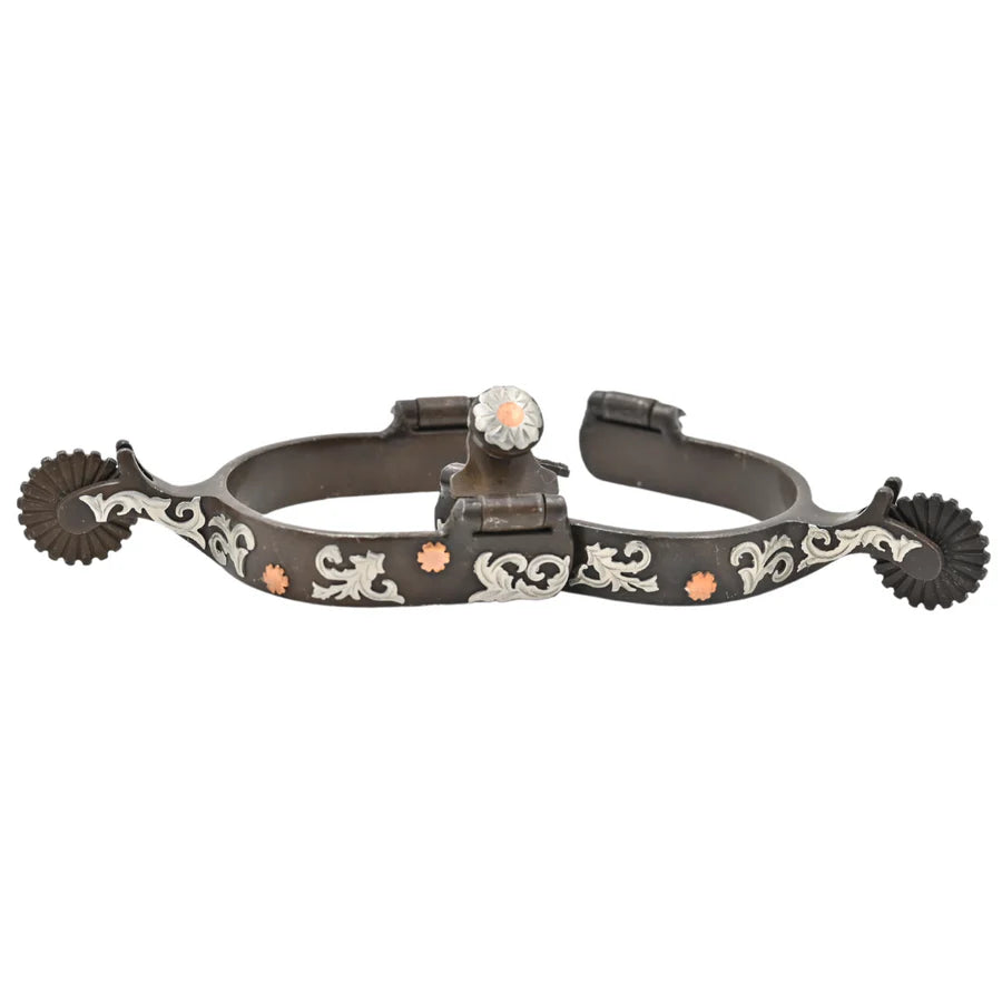 METALAB Youth Antique Floral Spurs Level Two