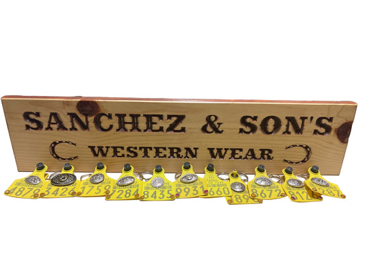 LLAVERO ARETE DE VACA