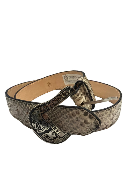 Tanner Mark Men's Western Buckle Python Belt