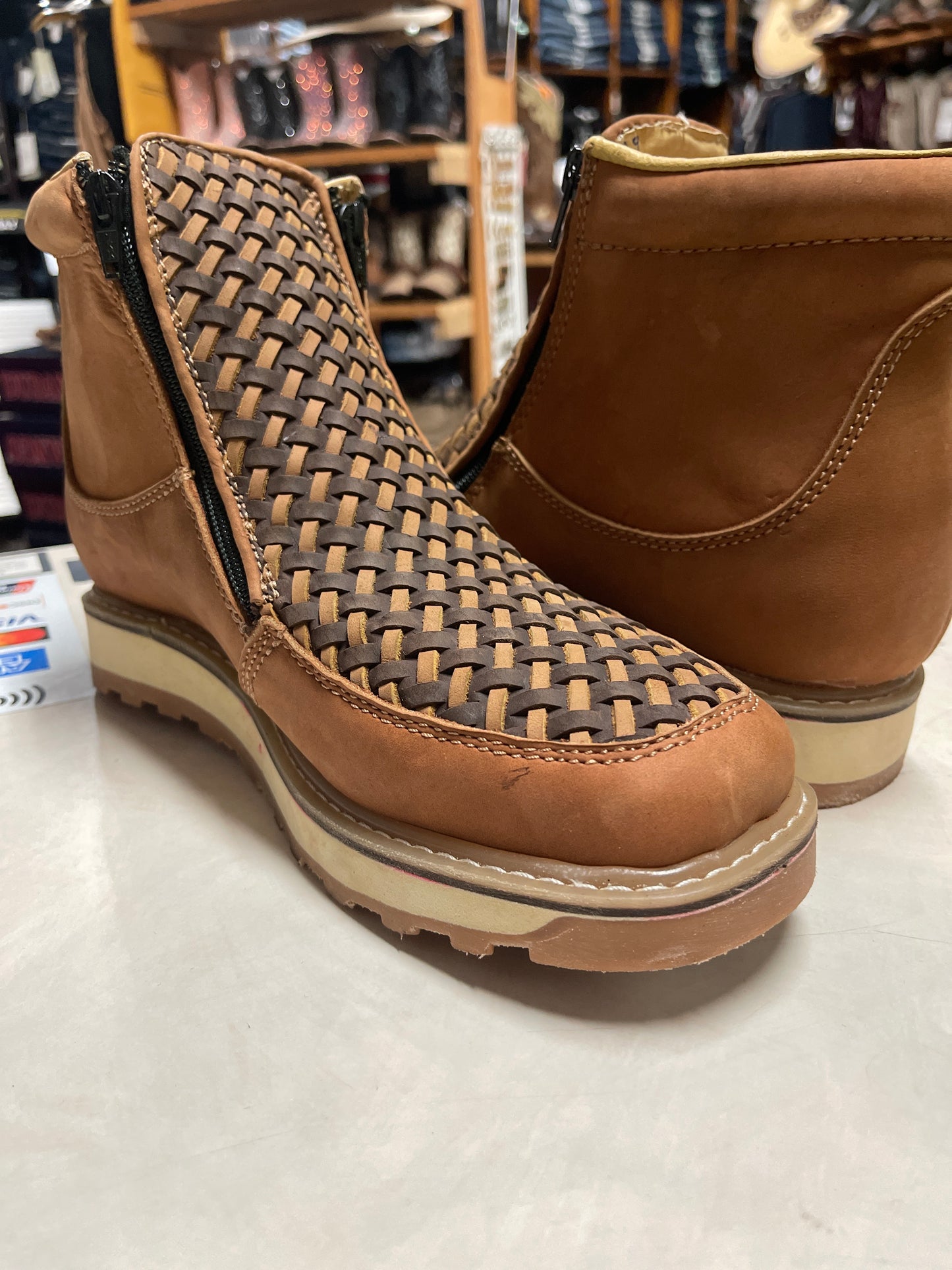 WORK BOOTS PETATILLO  N HOUSTON  BROWN