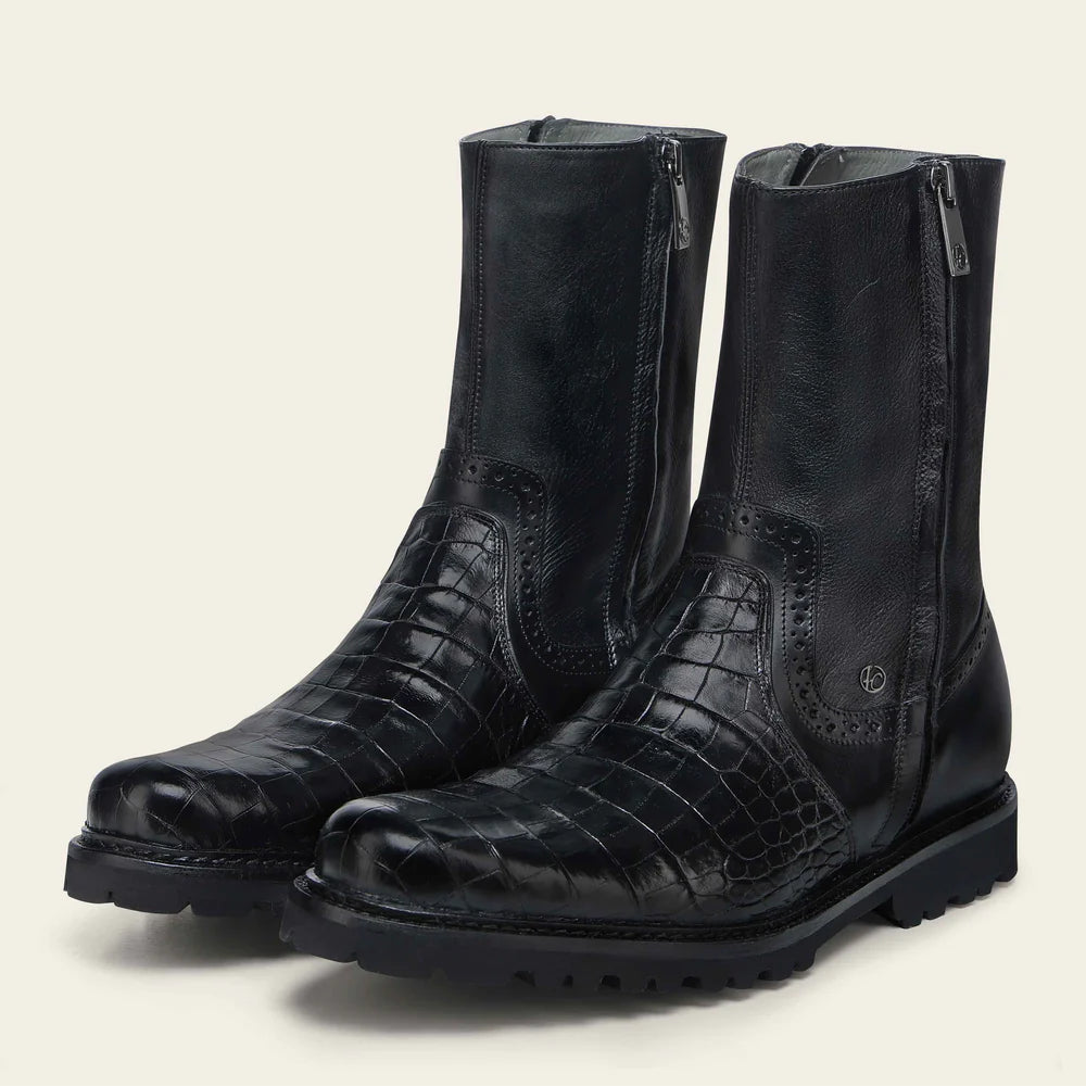 Cuadra Mens Boots black Exotic Aligator Urban