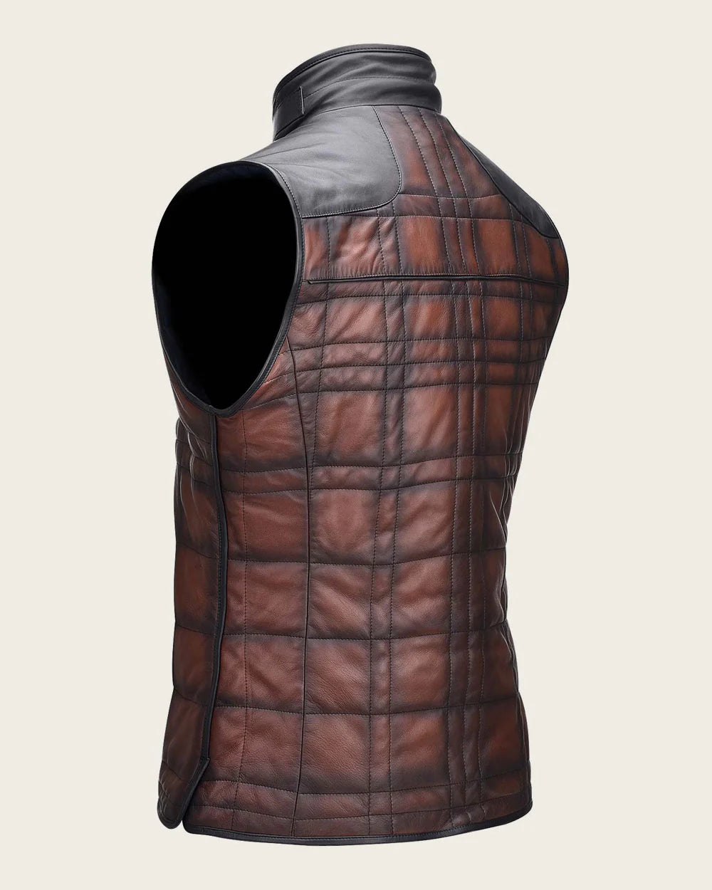 CUADRA Men's Brown Embroidered Vest