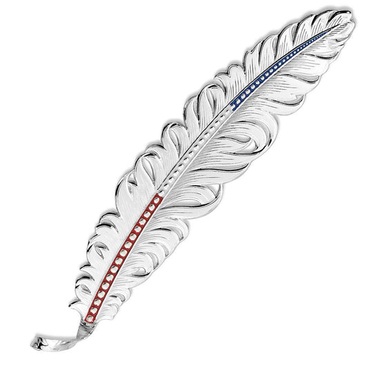 MONTANA SILVERSMITHS Red, White, & Blue Montana Hat Feather