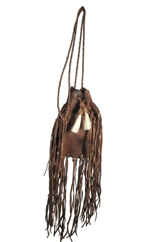 Kobler Inc Leather Women's Crossbody Hand Tooled Pouch Bag