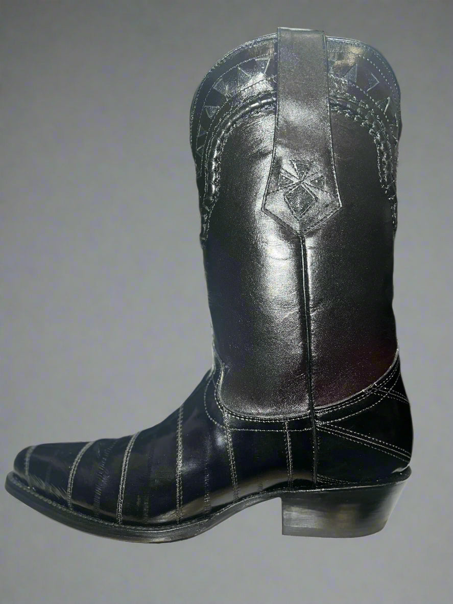 WHITE DIAMONDS Men's Eel Black Boot