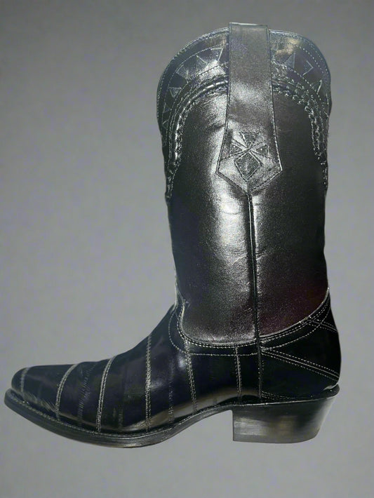 WHITE DIAMONDS Men's Eel Black Boot