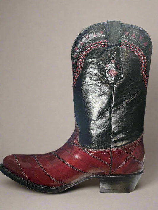 WHITE DIAMONDS Men's Eel Burgundy Boot