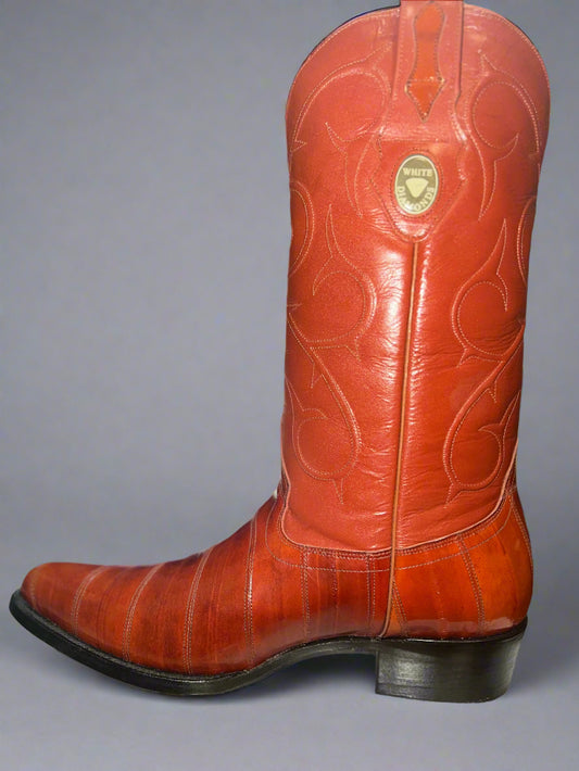WHITE DIAMONDS Men's Eel Cognac Boot