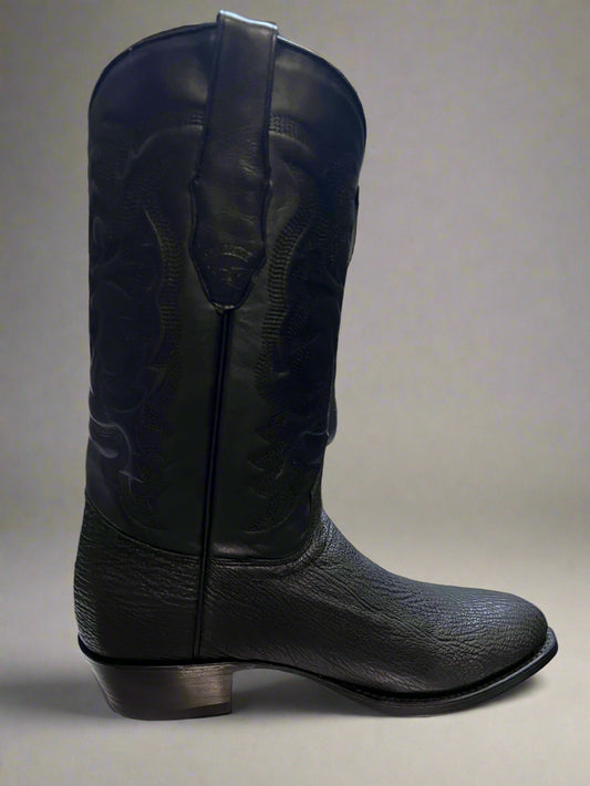 LOS ALTOS Men's Shark Black Round Toe Boot