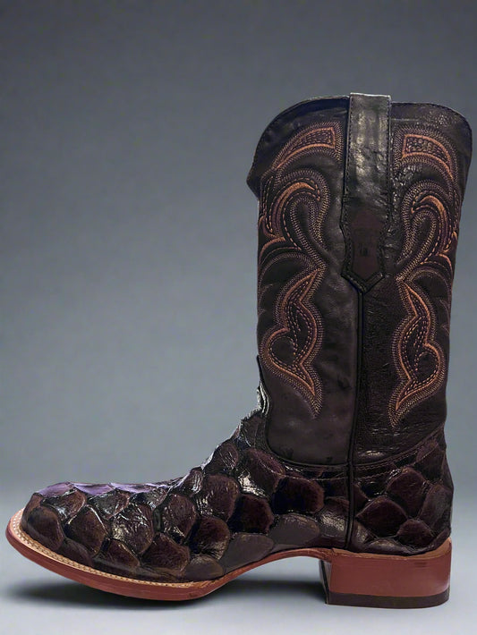TANNER MARK Men's Print Pescado Brown Fango Boot