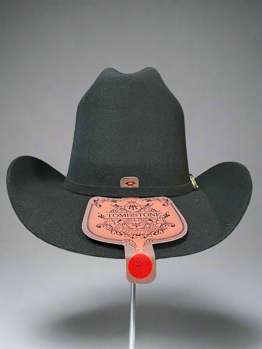 TOMBSTONE Men's 20X El Viejon Black Felt Hat