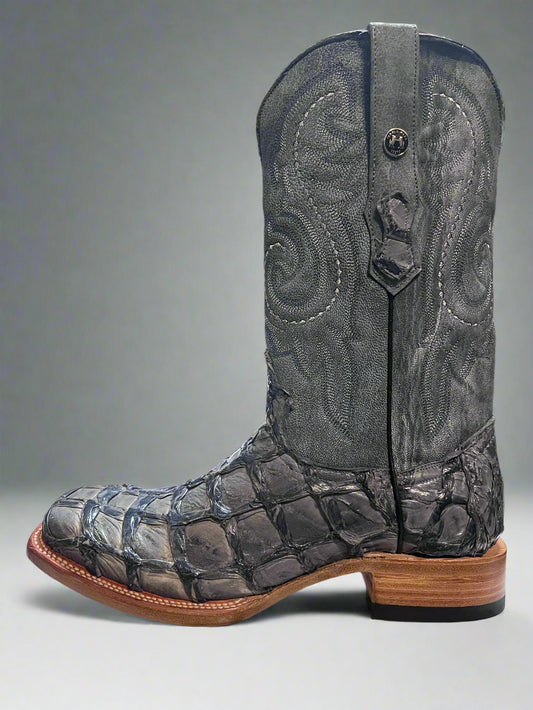 TANNER MARK Men's Fish Vintage Blue Boots