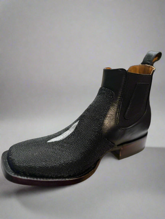 LOS ALTOS Men's Square Toe Stingray Botin