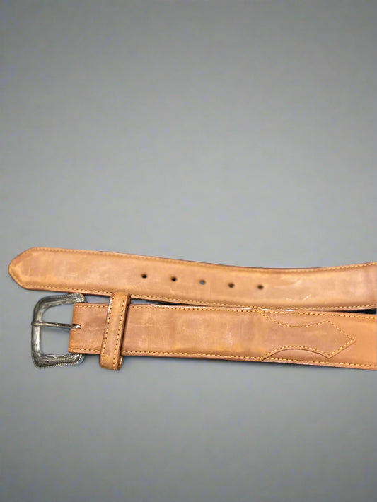 CAVAL Solid Honey Suede Belt