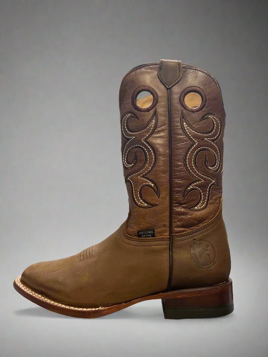 REYME Women's Crazy Thang Cajeta Square Toe Boots