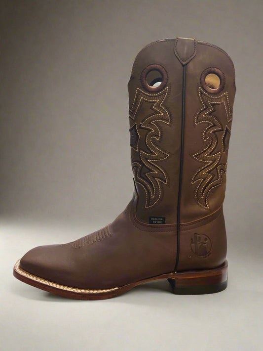 REYME Women's Crazy Thang Cuero Square Toe Boots
