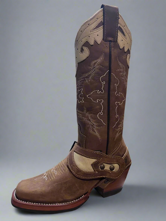 Reyme Women’s Western Pointed Toe with ankle harness Boots