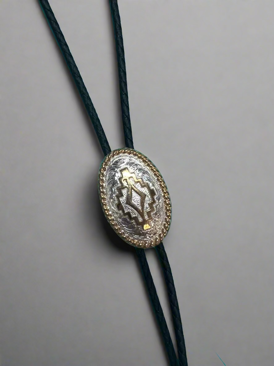 Bolo Tie Oval Geo