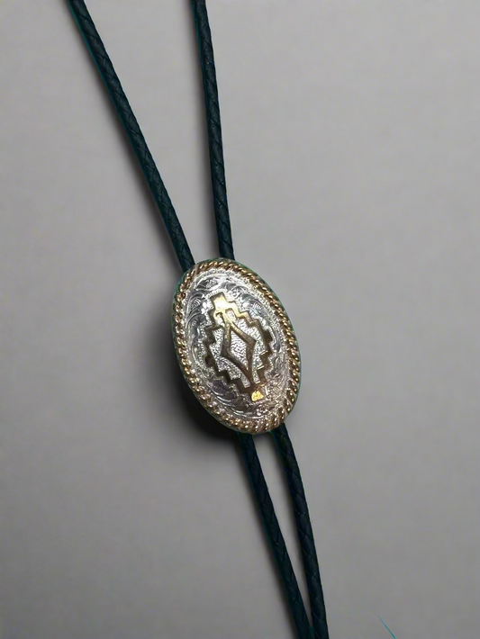 Bolo Tie Oval Geo