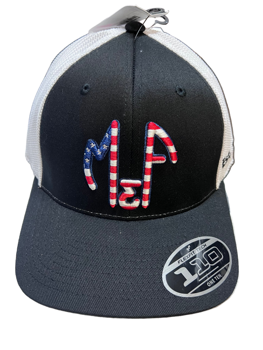 M&F American Flag Logo Letters Cap