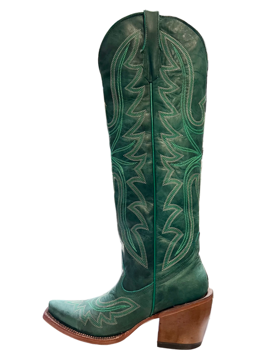 TANNER MARK Women's Tall Green Western Boots