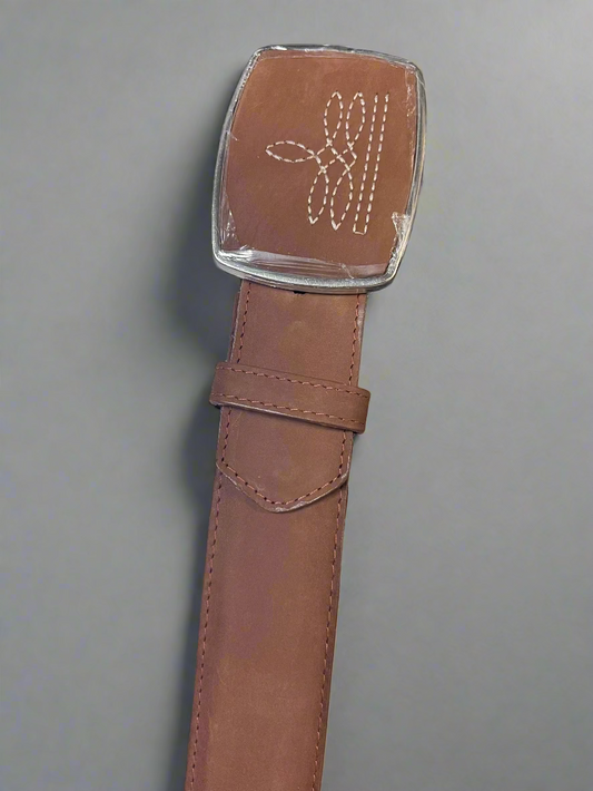 MENS WILD WEST COWBOY  BELT NOBUCK