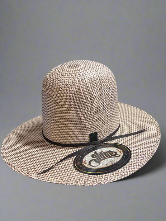 STONE Men's Cowboy Hard Spirit Open Crown 100X Straw Hat