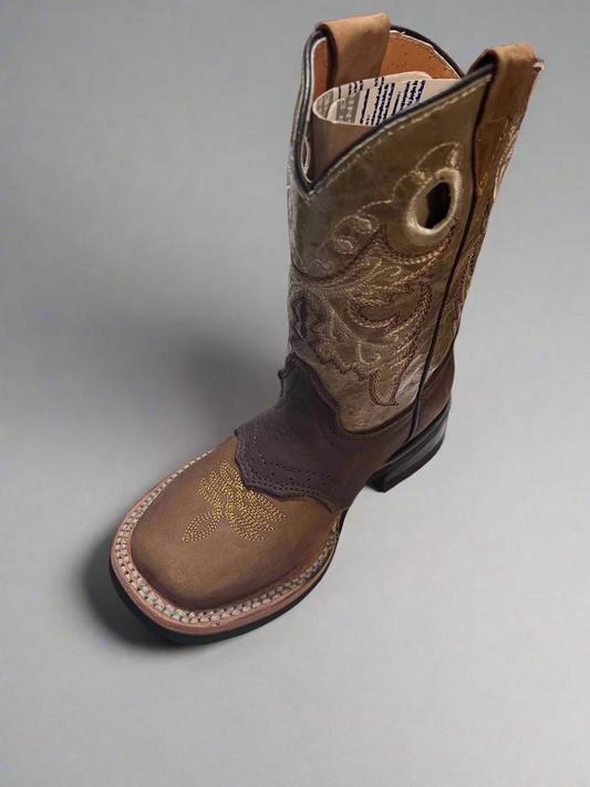 Potrero Kid's Pull Up Brown Leather Boots
