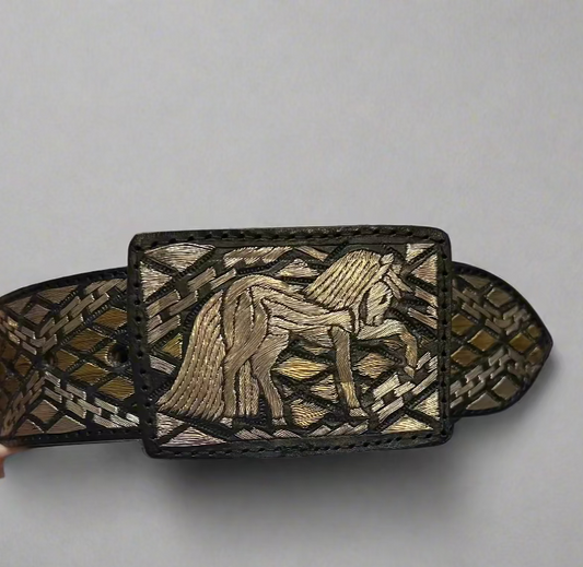 Men's Hilo de Plata Gold and Silver Belt