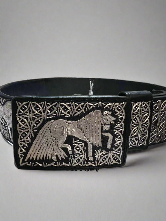 Men's Hilo de Plata Horse Design