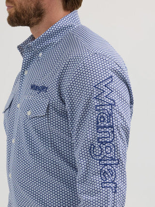 WRANGLER MENS LONG SLEEVE BLUE