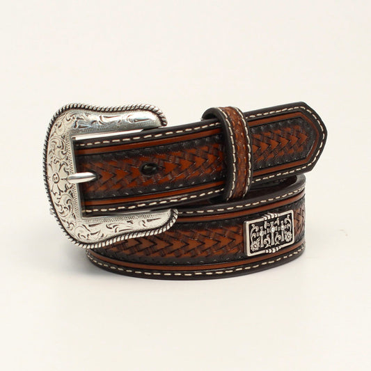 Nocona Silver Concho 3 Crosses Children's Belt