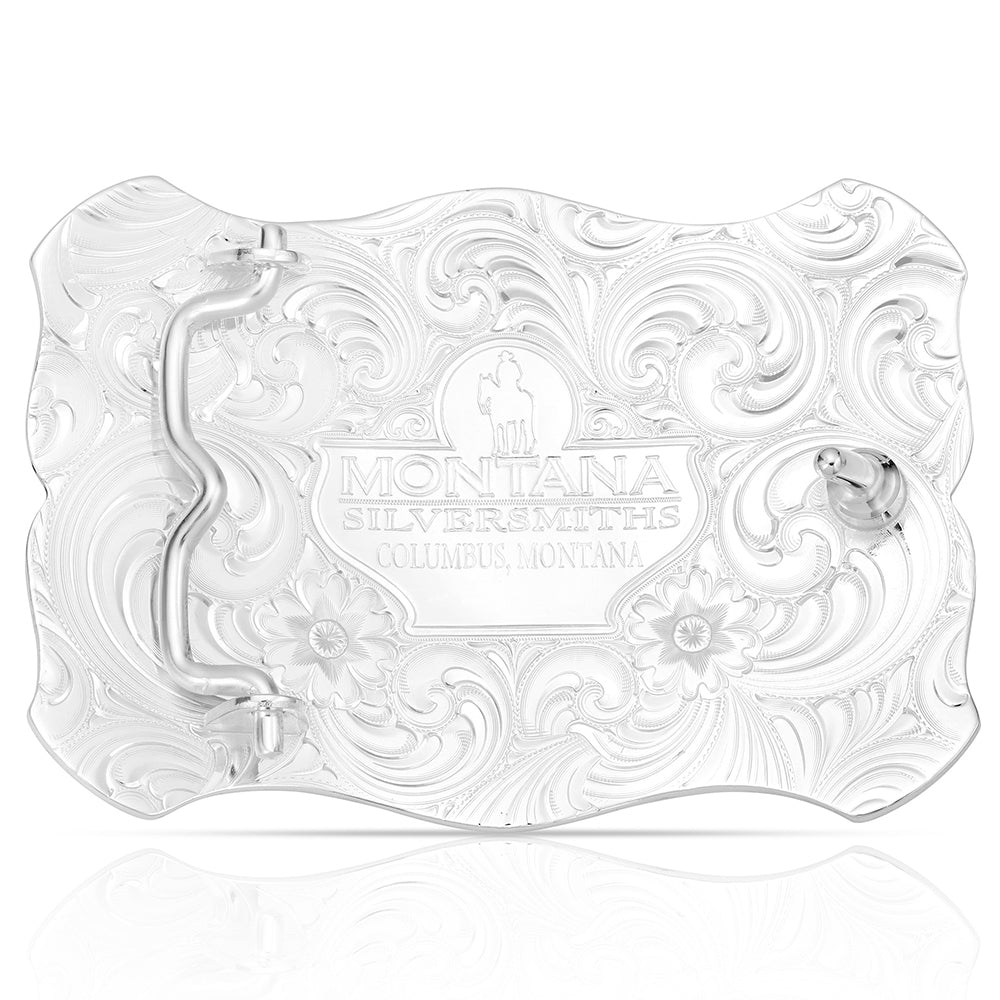 Painted Canyon Buckle with Bull Rider