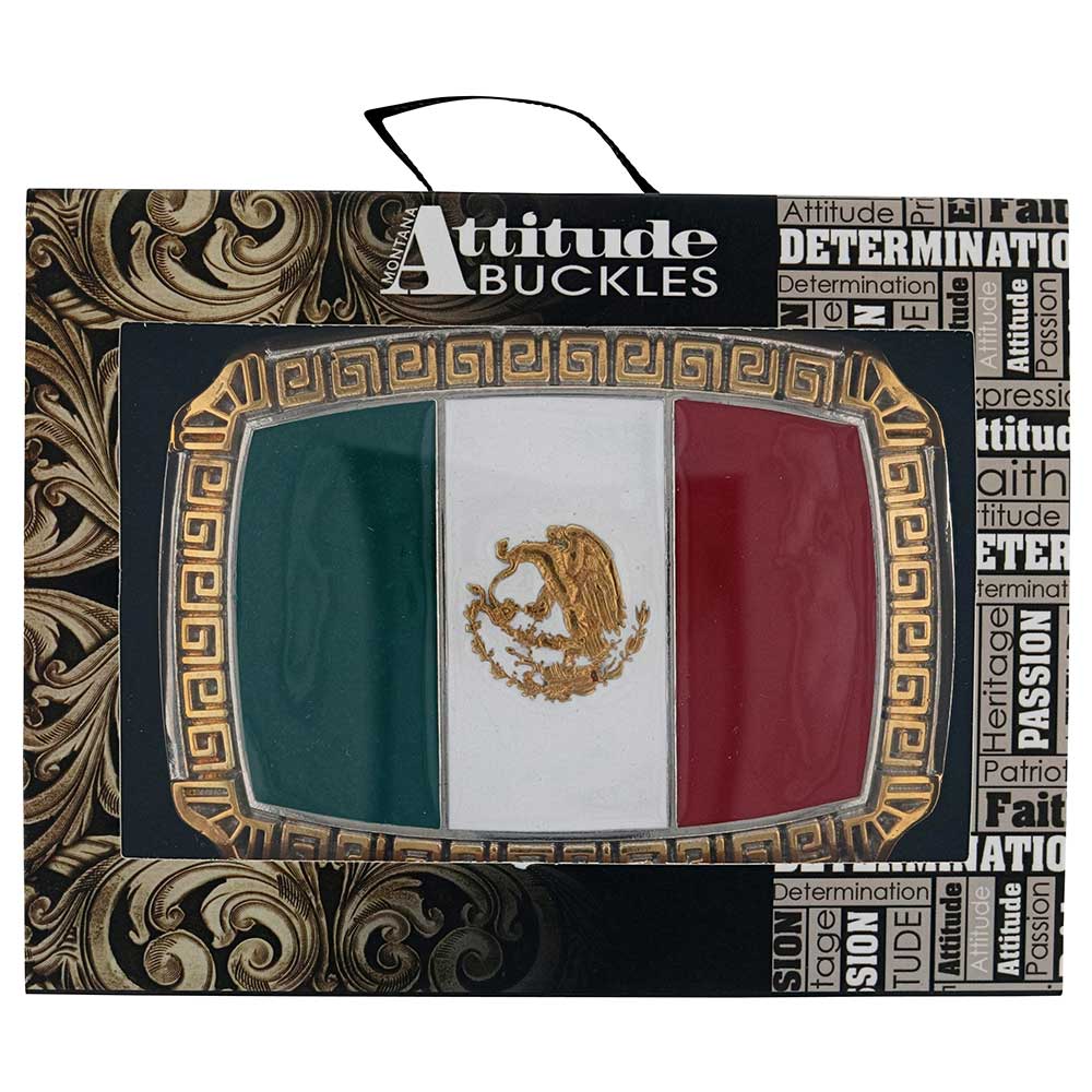 Montana Pride of Mexico Attitude Buckle