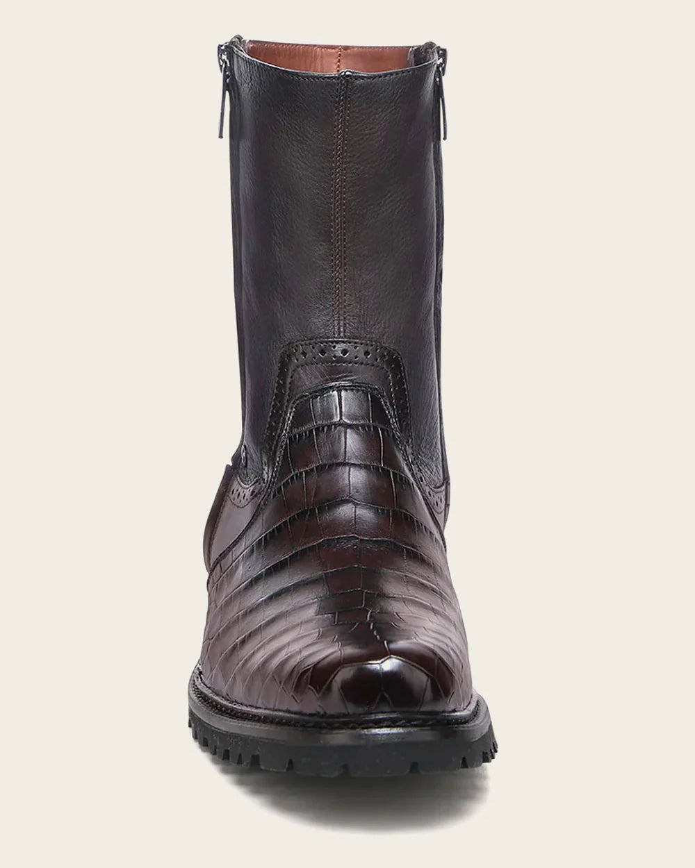 Cudra Brown Exotic Aligator Urban Boots