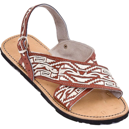 Men's Huarache Piteado Leather Sandal