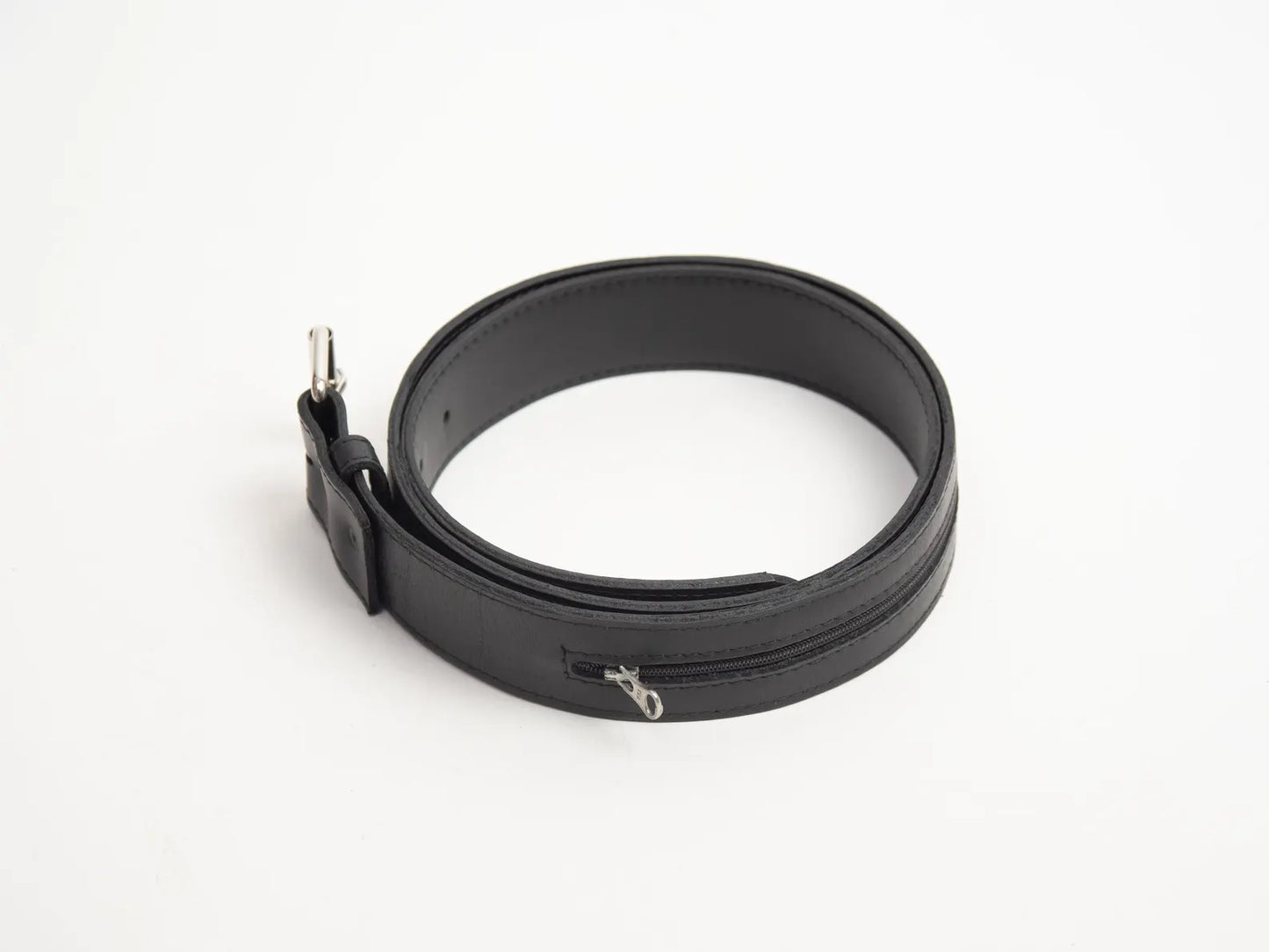 Mens Money Belt Theft-Proof Brown & Black – Full-Grain Leather