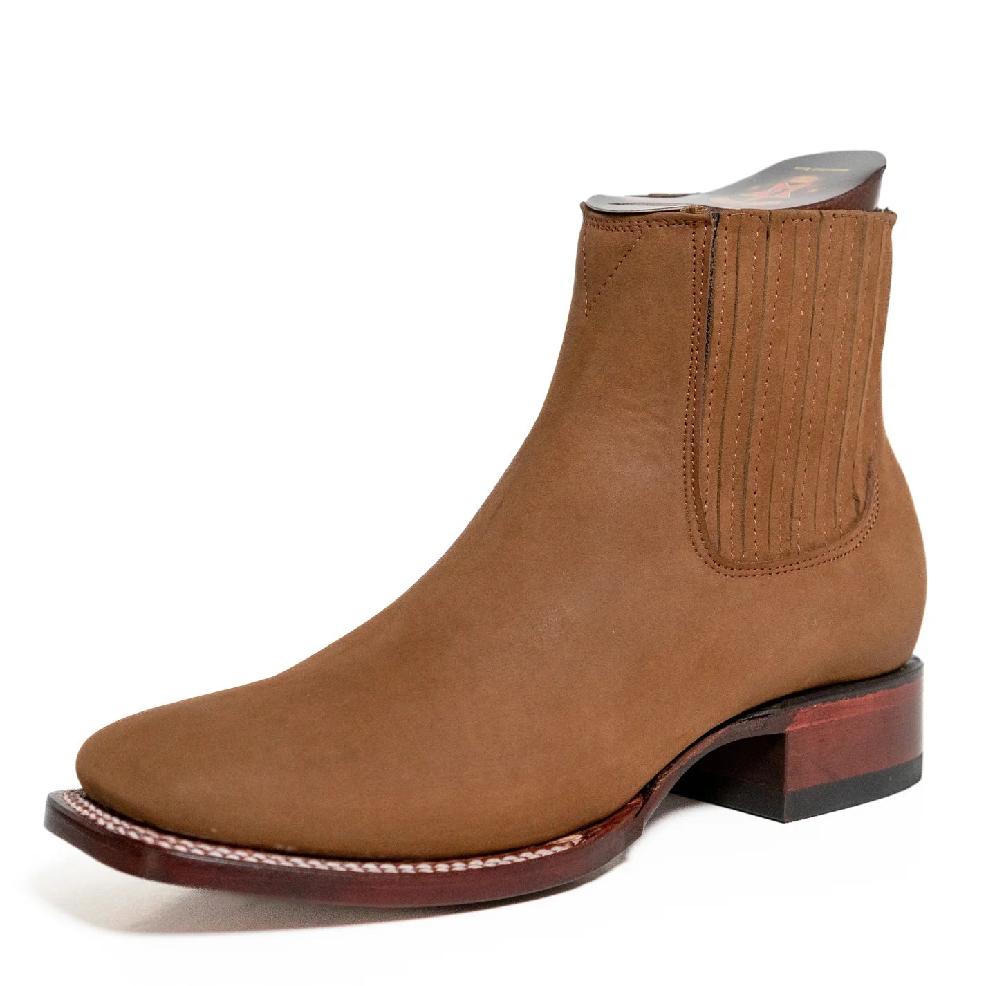 LOS ALTOS WIDE SQUARE TOE NOBUCK BOTIN Chedron