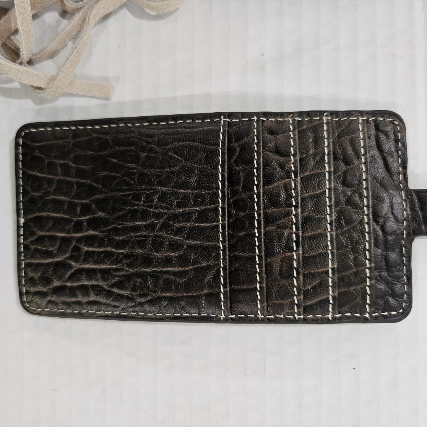 Ariat Monroe Cell Phone Crossbody Bag A770007402 NEW Brown Leather Ivory Fringe