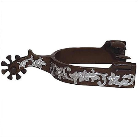 METALAB Antique Floral Stones Ladies Spurs Level Two