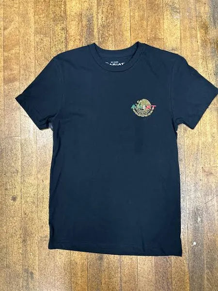 Ariat Mens Mexico Flag Lockup ss shirt
