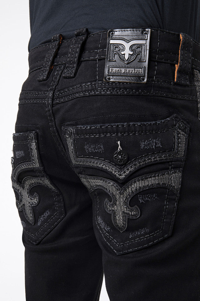 Men's popular Rock Revival Jeans